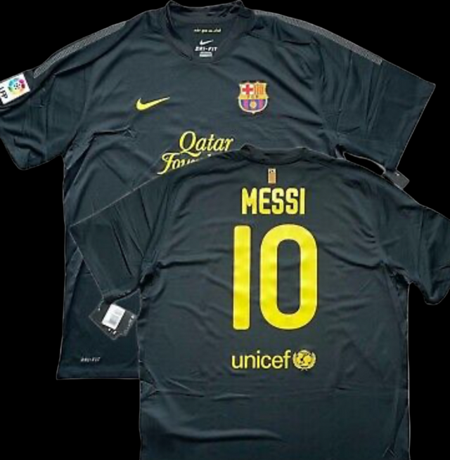 Maillot Rétro FC Barcelone 2011/12 Extérieur Messi – vue 2