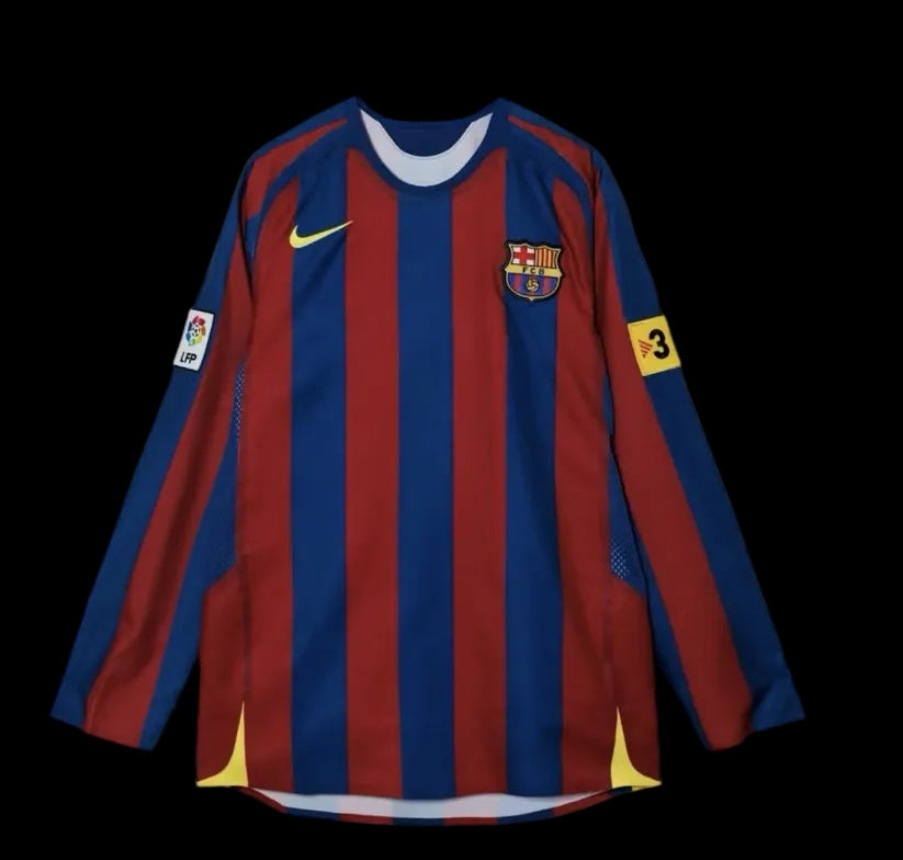 Maillot Rétro FC Barcelone 2005/06 Domicile Ronaldinho – vue 2